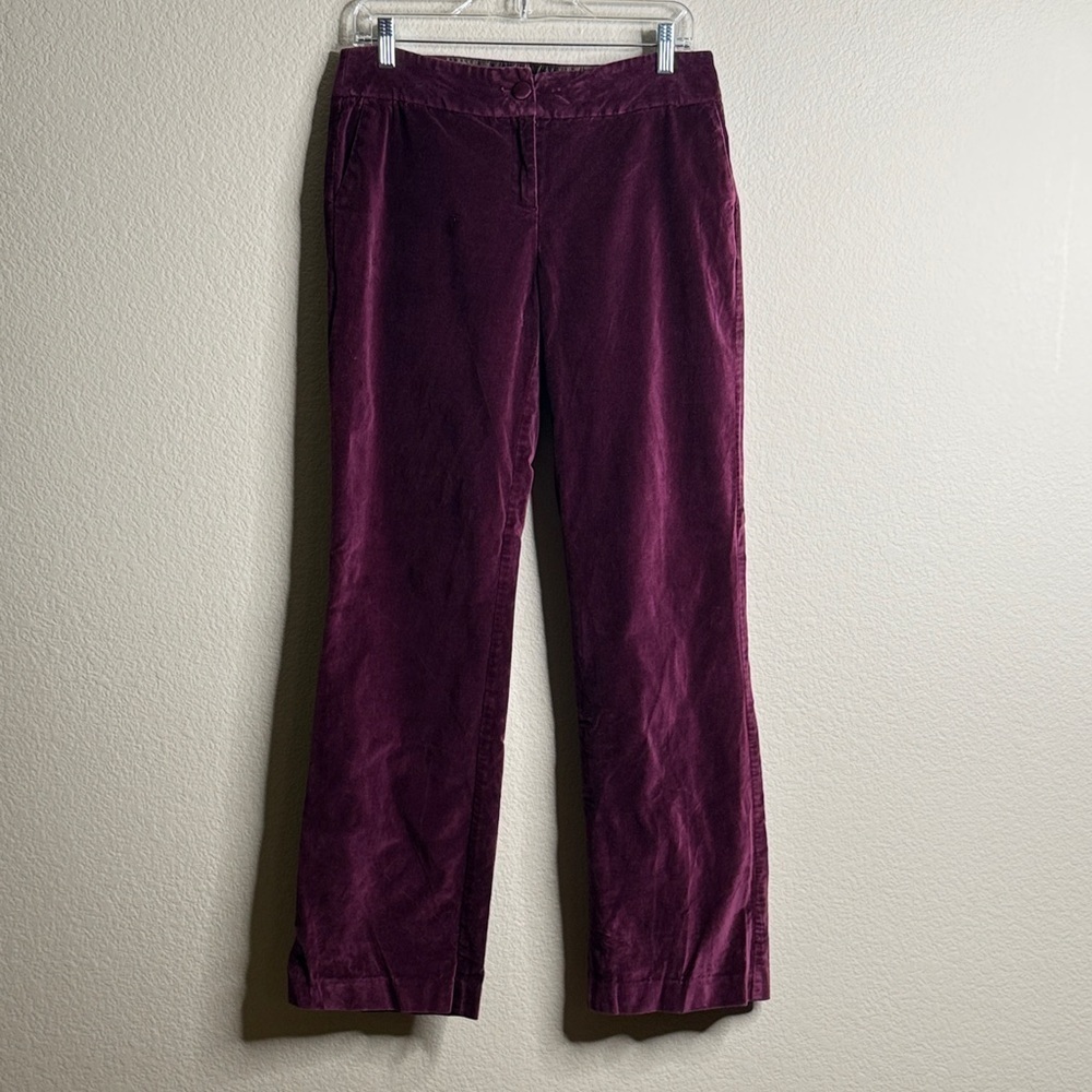 Boden velvet purple trousers women’s 14 long EUC